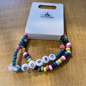Disney Parks Official Dumbo Beaded Friendship Bracelet Set - Multicolor